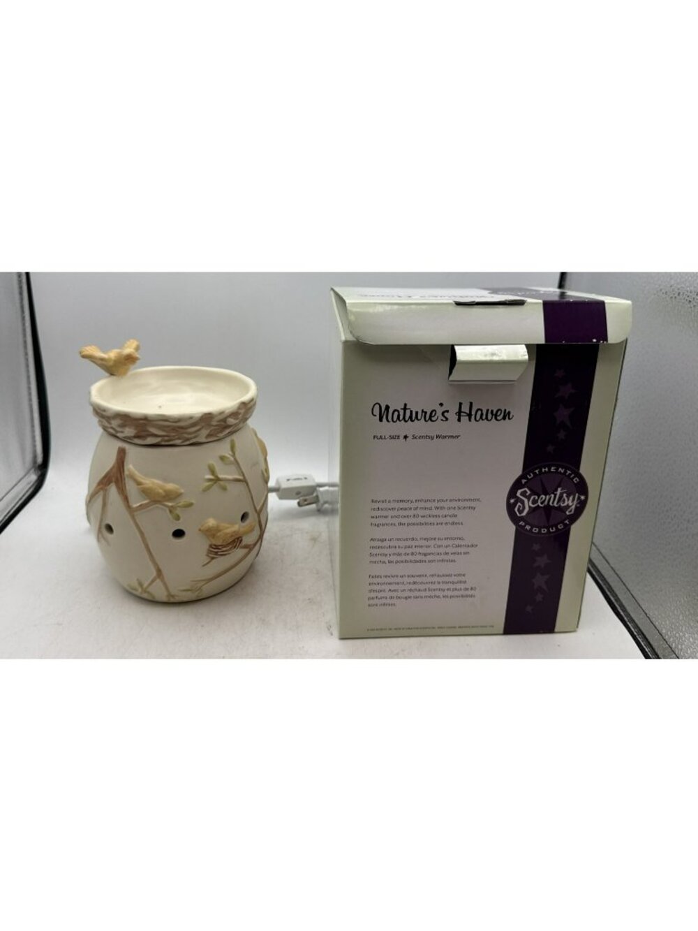 Scentsy NATURE’S HAVEN Yellow Birds Nest Tree Branches Full Size Wax Warmer
